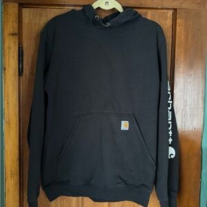 Carhartt Men's Hoodie with Sleeve Logo